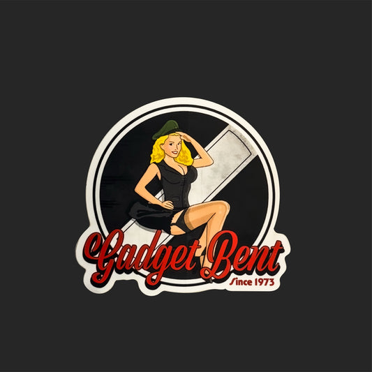Gadget Bent Pinup Sticker