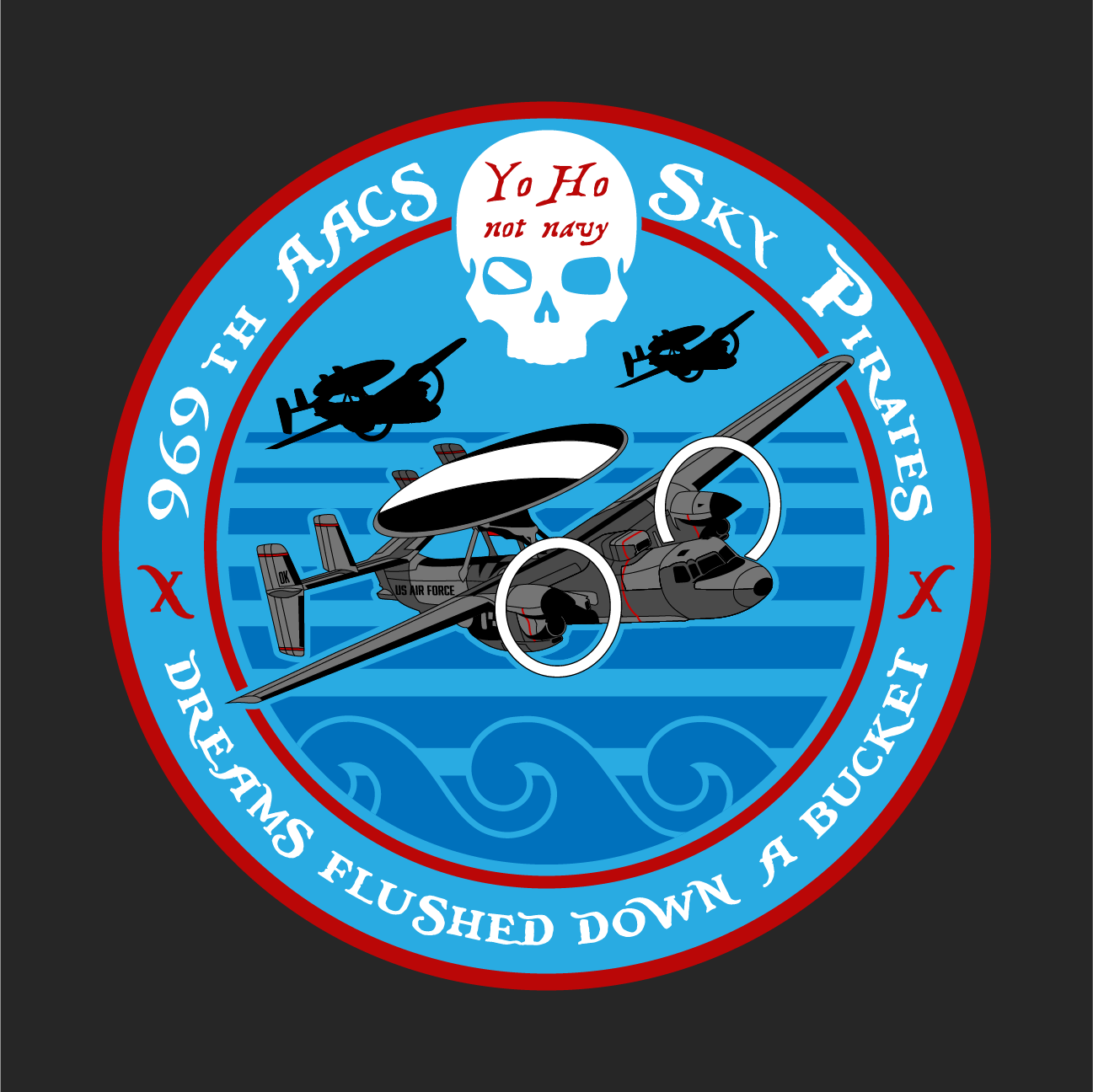 PREORDER: 969th AACS Sky Pirates Patch (PVC)