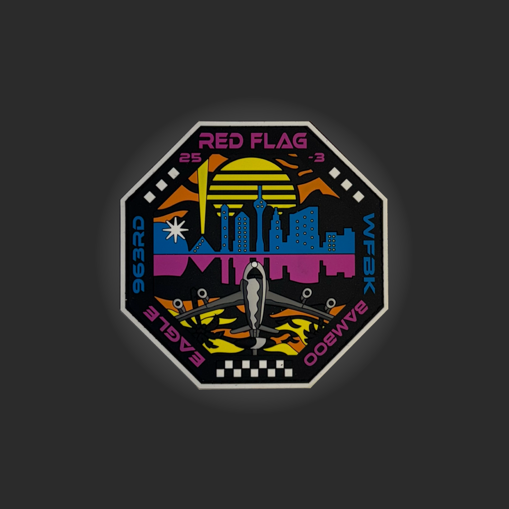 963rd AACS Red Flag 25-3 Retro PVC