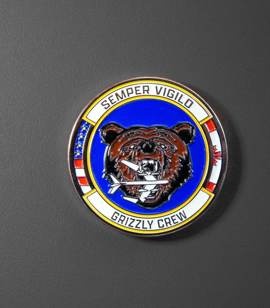 176th ADS Grizzly Crew Coin (GLOW)