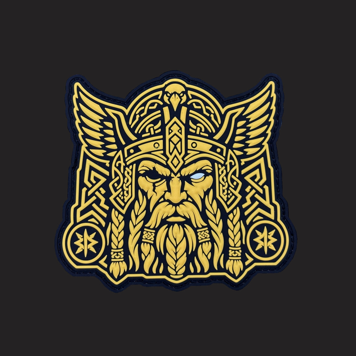 Army Golden Odin God Face