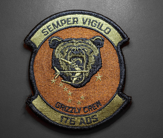 176Th Ads Grizzly Crew Patch