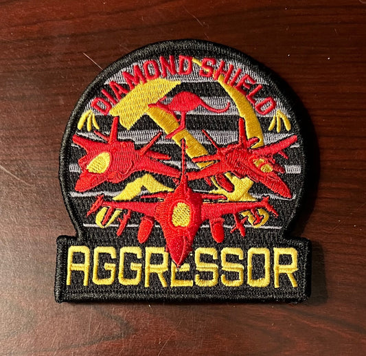 18Th Aggressor Sq Diamond Shield Patch